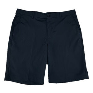 Greg Norman Shark Men's Black Golf Shorts Sz 40 Performance Stretch Flat Front